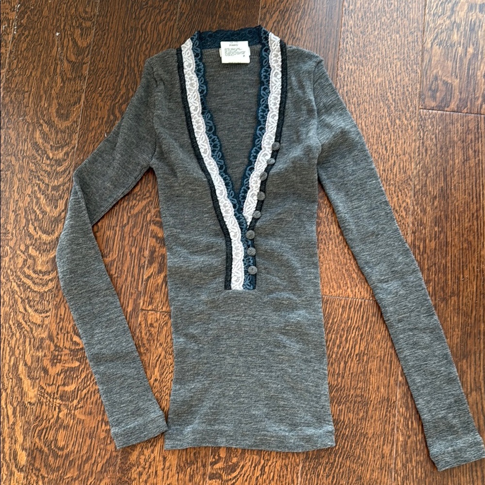Pinko rib knitted top